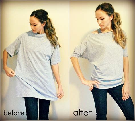 diy oversized t shirt cutting